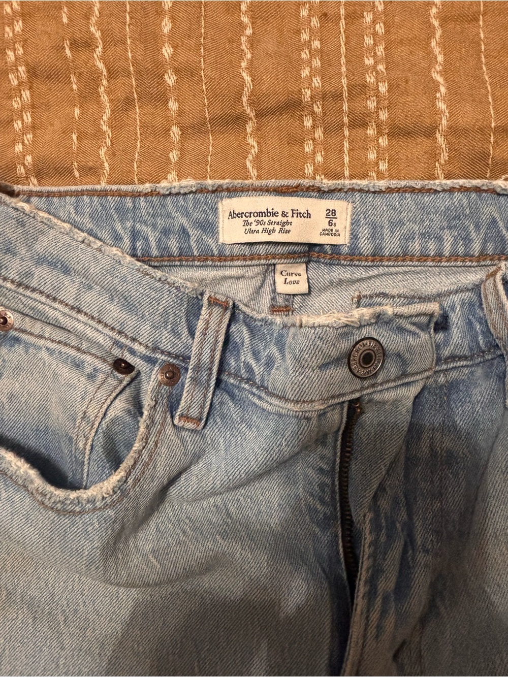 Abercrombie & Fitch Light Wash Women's Straight Jeans